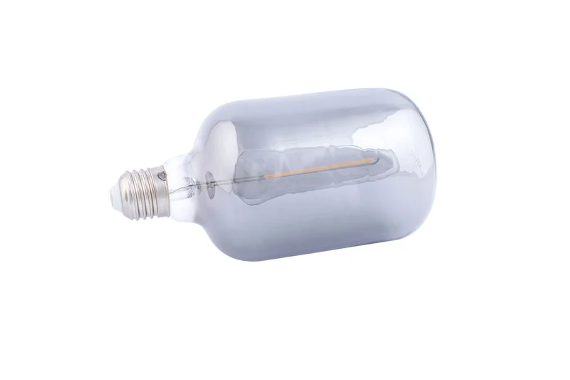 Zuiver Leuchtmittel Bulb Hazy Tall – Rauchgrau, Glas, 8,5 × 8,5 × 17 cm