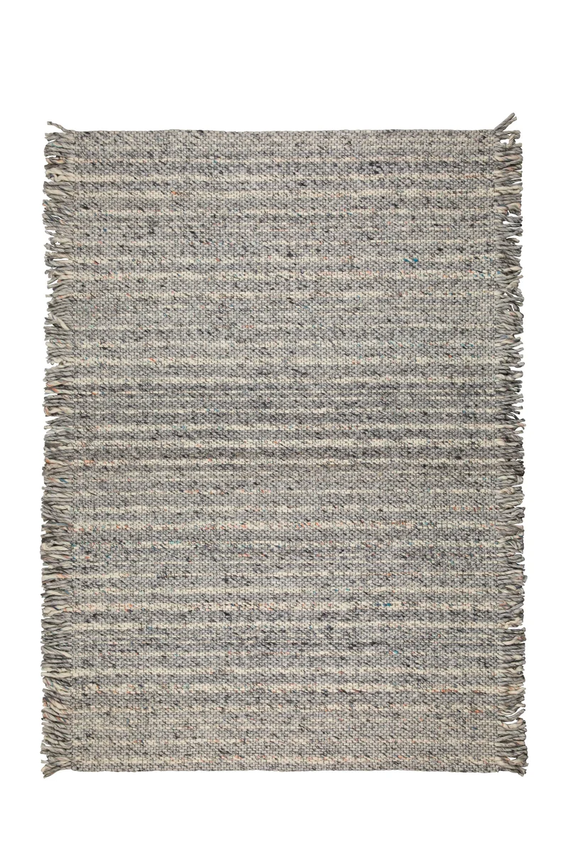 Zuiver Teppich Frills 170 × 240 cm Grey – Blau, Wolle