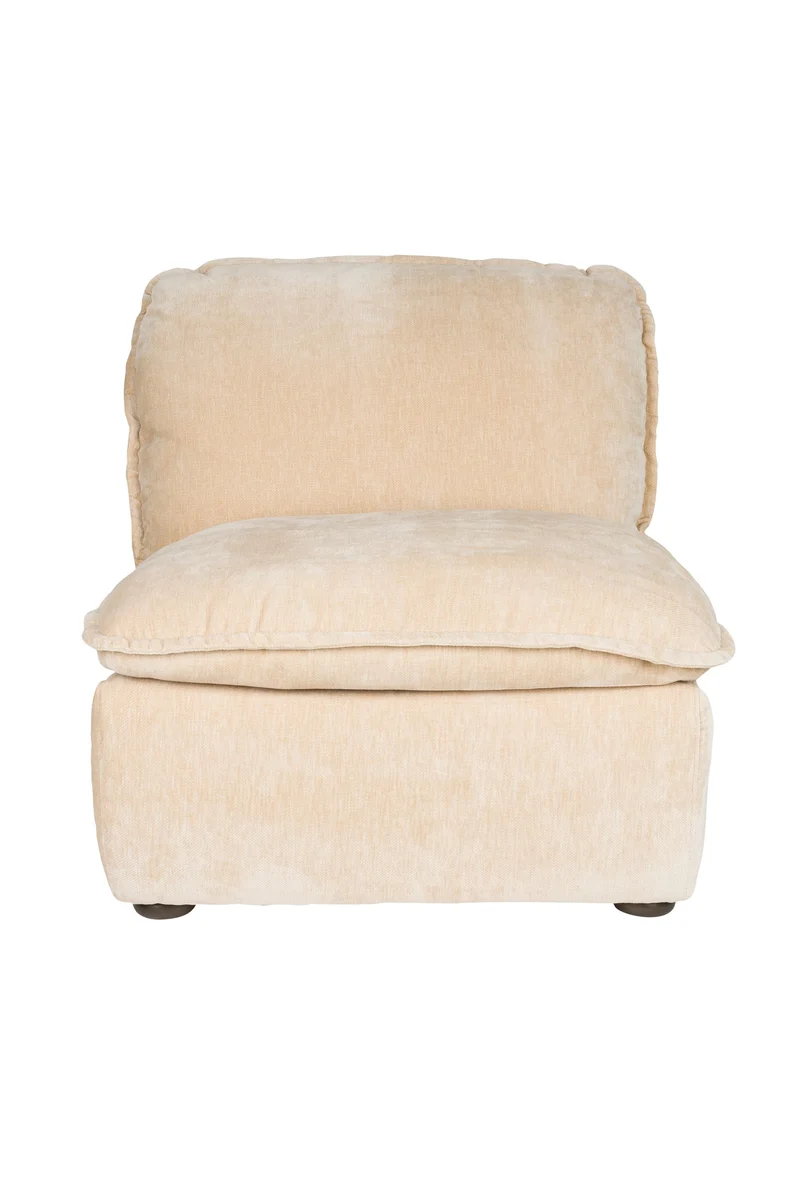 Dutchbone Loungesessel Radley – Beige, Polyester, 100 × 82 × 83 cm