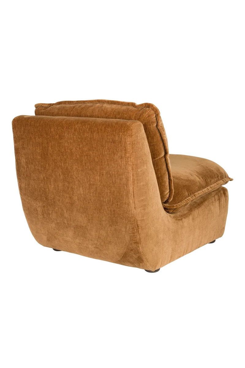 Dutchbone Loungesessel Radley – Cognac, Polyester, 100 × 82 × 83 cm