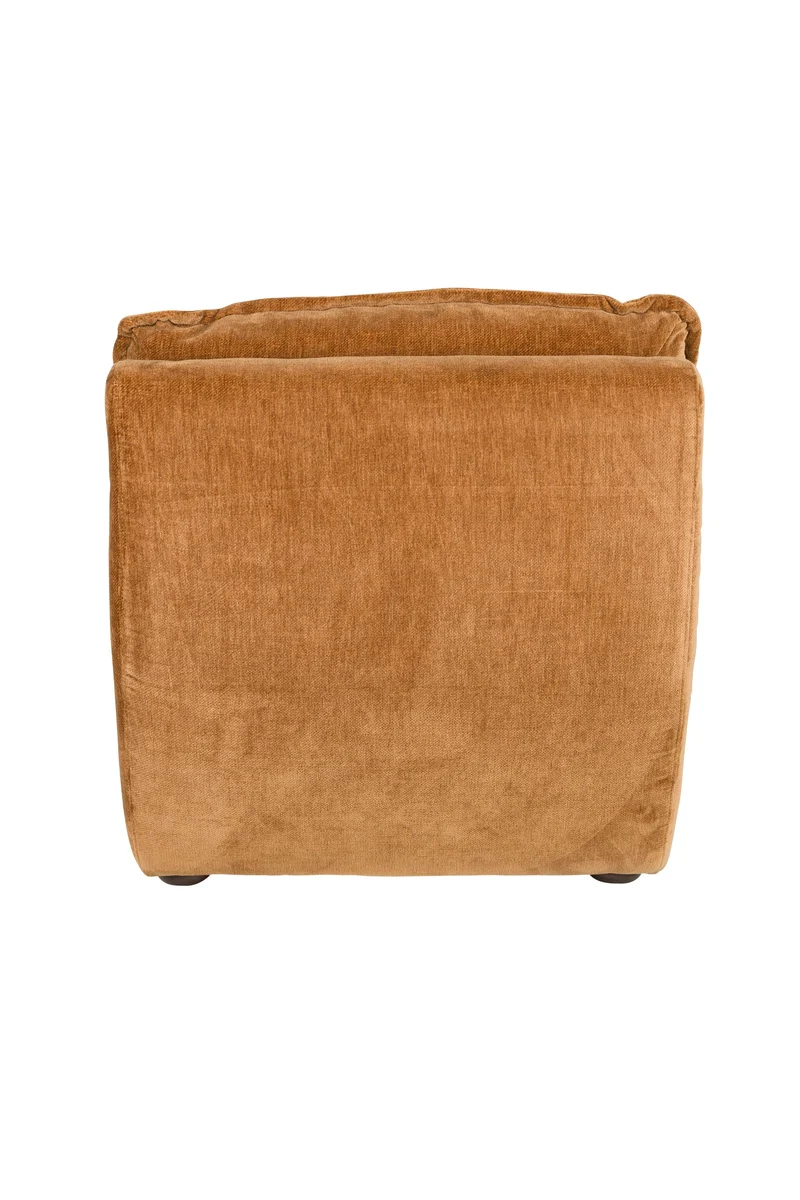 Dutchbone Loungesessel Radley – Cognac, Polyester, 100 × 82 × 83 cm
