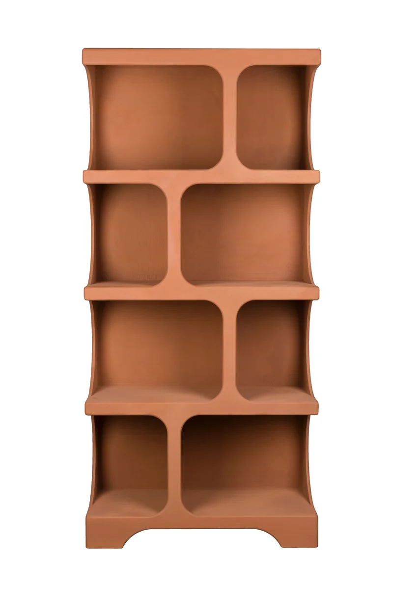 Dutchbone Regal Dundee XL – Terracotta, MDF, 37 × 85 × 180 cm