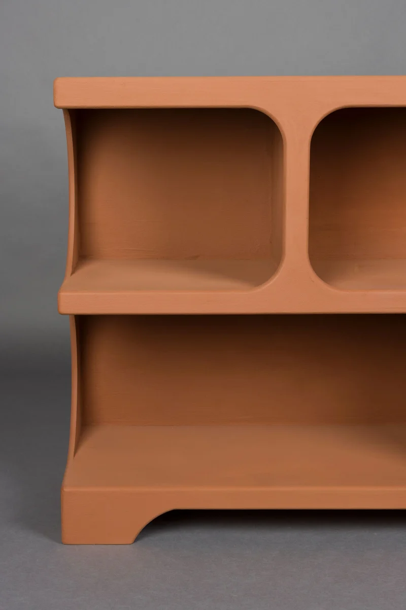 Dutchbone Regal Dundee M – Terracotta, MDF, 37 × 120 × 85 cm
