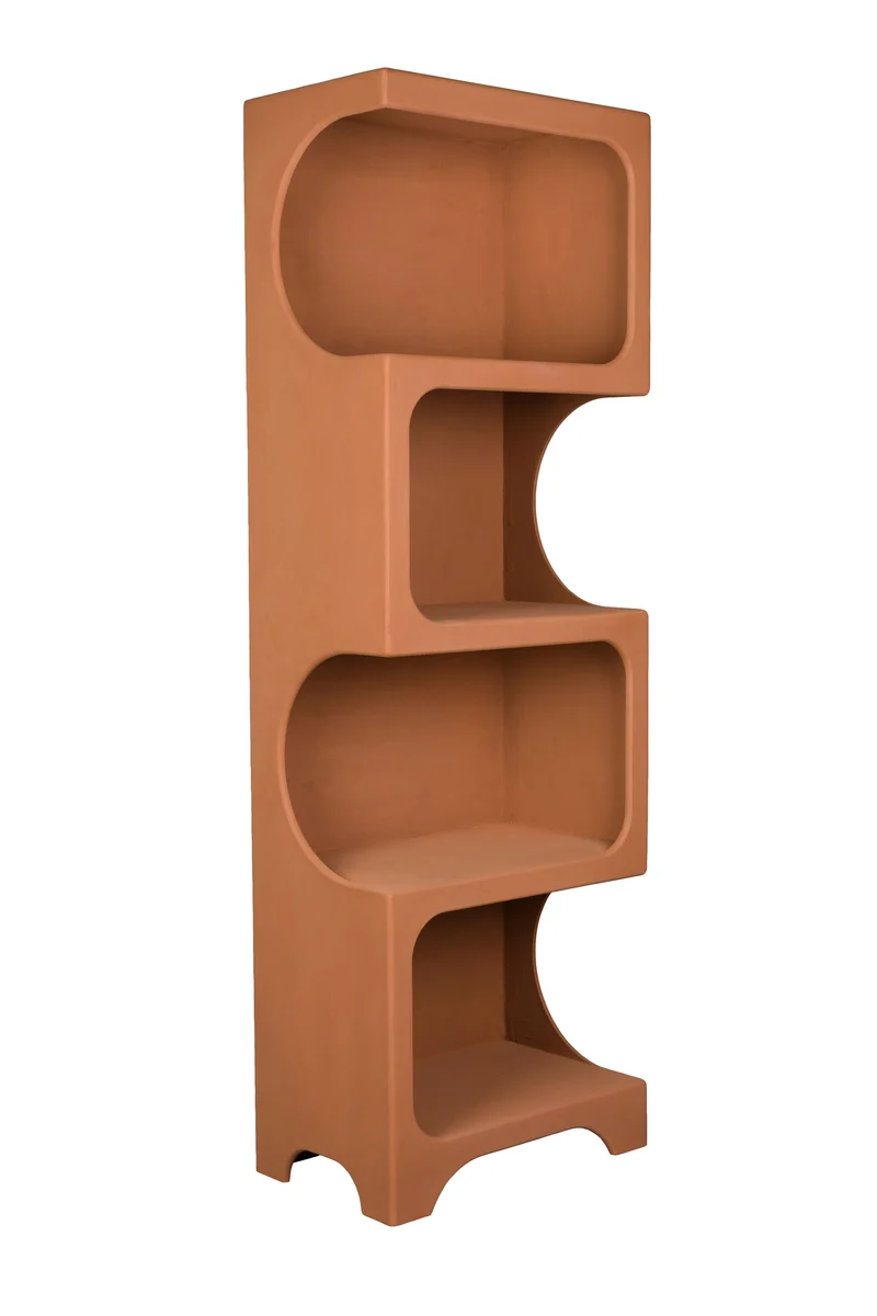 Dutchbone Regal Dundee L – Terracotta, MDF, 37 × 60 × 181 cm