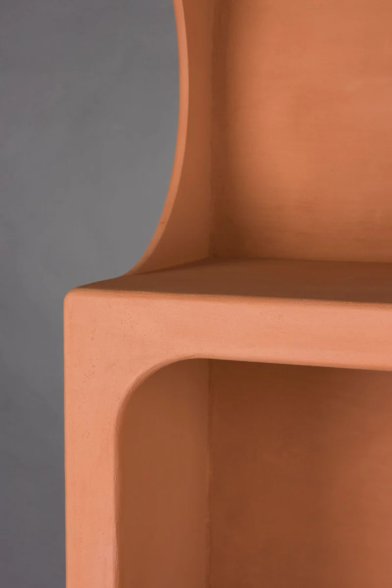 Dutchbone Regal Dundee L – Terracotta, MDF, 37 × 60 × 181 cm