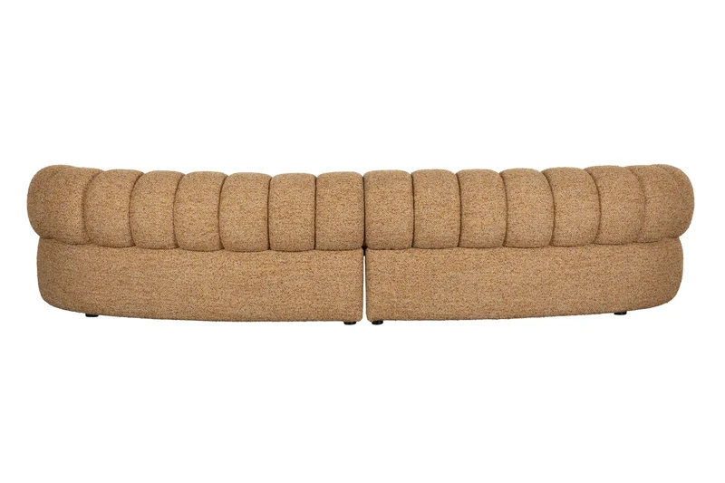 Dutchbone Sofa Duvane 4,5-Sitzer – Braun, Polyester, 114 × 310 × 68 cm