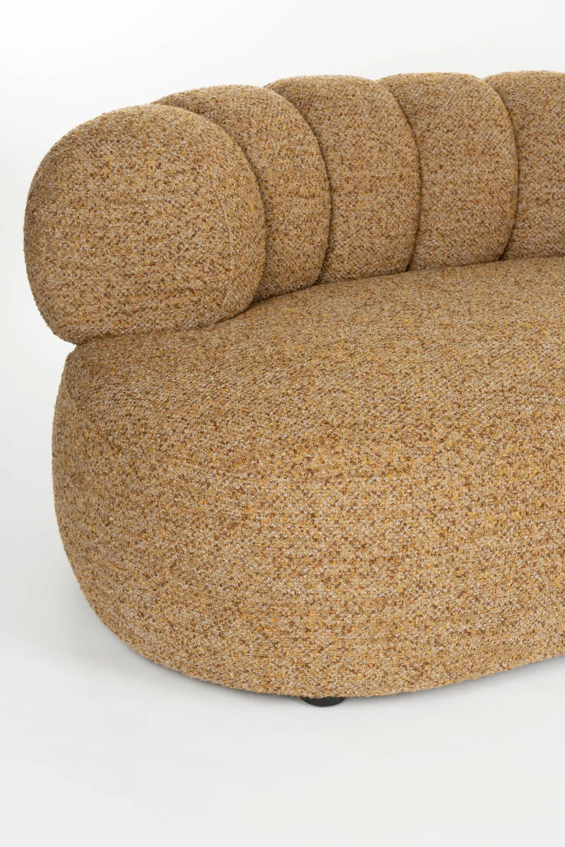 Dutchbone Sofa Duvane 4,5-Sitzer – Braun, Polyester, 114 × 310 × 68 cm