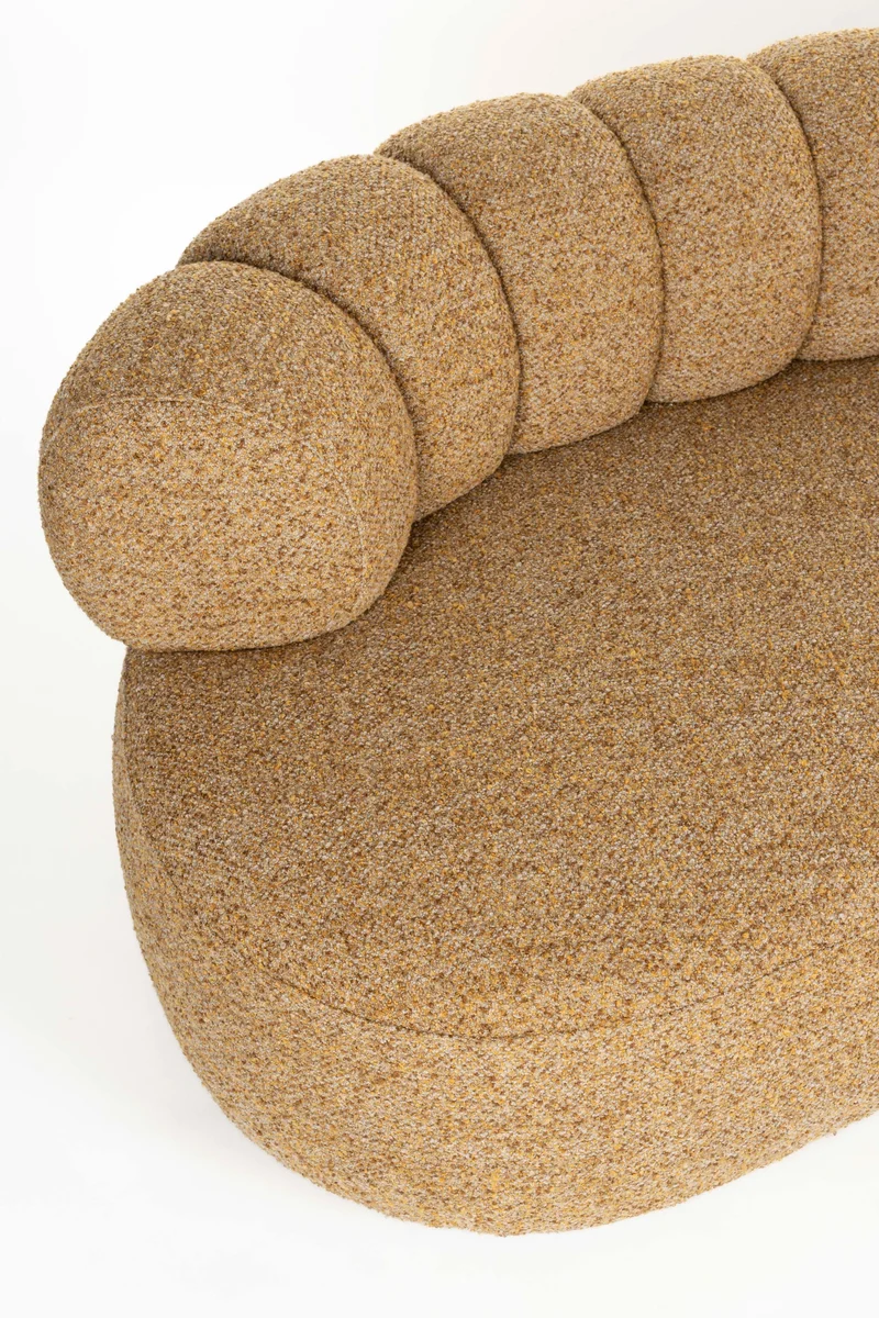 Dutchbone Sofa Duvane 4,5-Sitzer – Braun, Polyester, 114 × 310 × 68 cm
