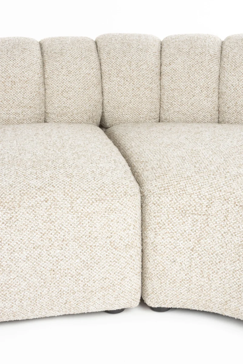 Dutchbone Sofa Duvane 7-Sitzer – Beige, Polyester, 286 × 286 × 68 cm