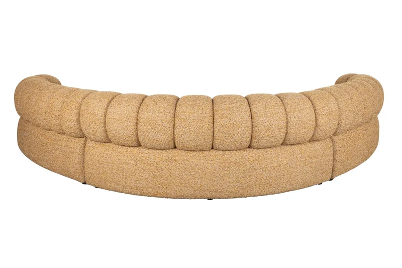 Dutchbone Sofa Duvane 7-Sitzer – Braun, Polyester, 286 × 286 × 68 cm
