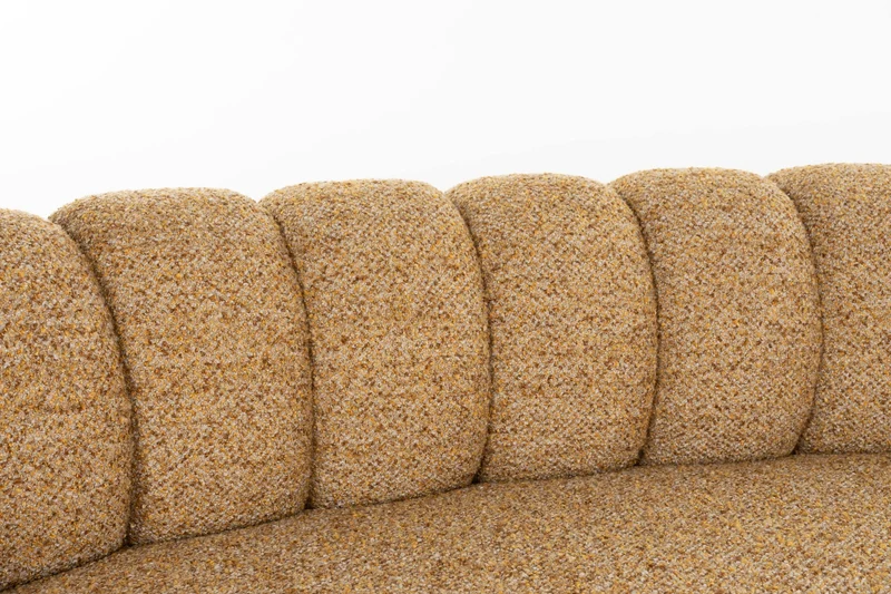 Dutchbone Sofa Duvane 7-Sitzer – Braun, Polyester, 286 × 286 × 68 cm