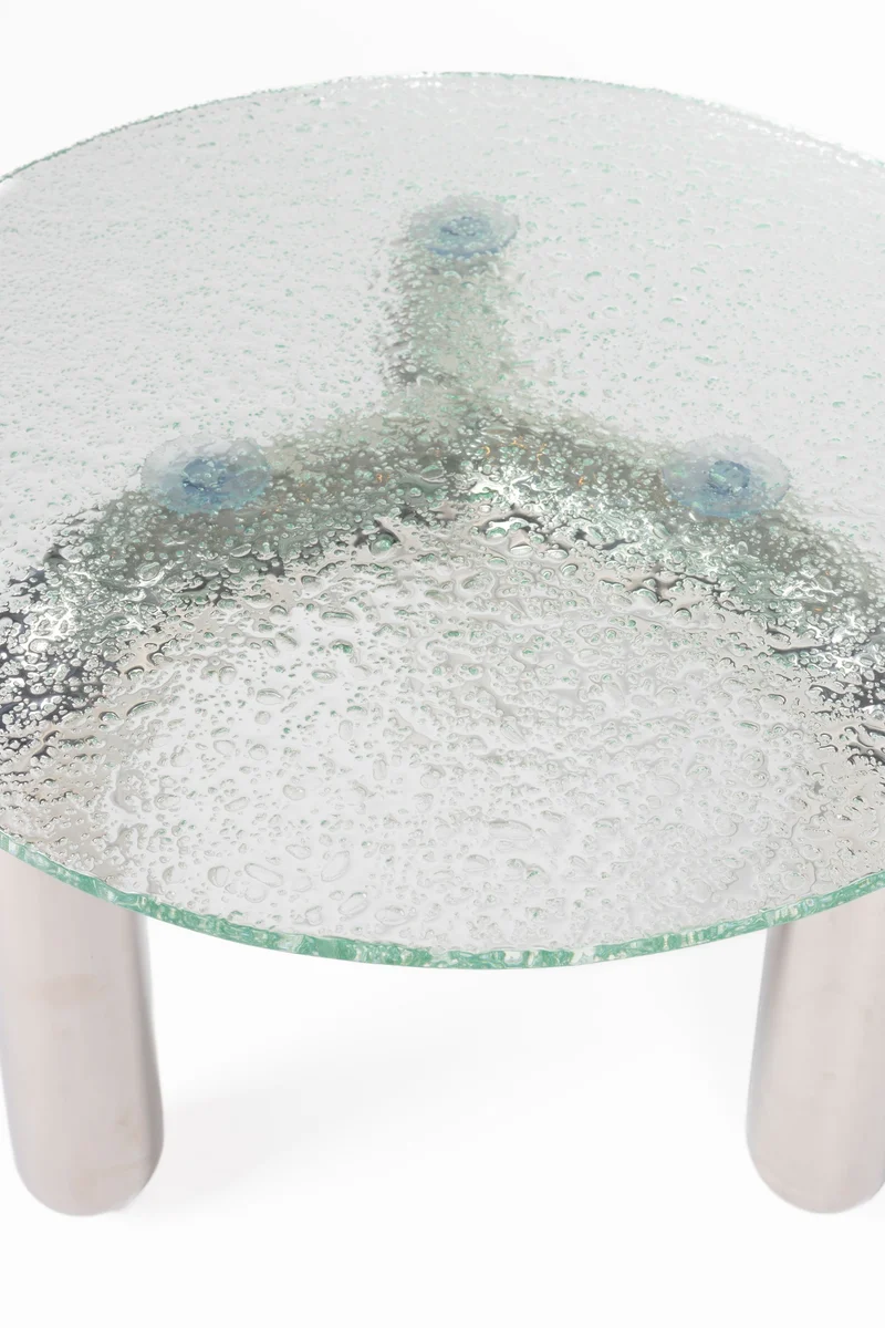 Dutchbone Couchtisch Marly – Silber, 80 × 80 × 33,5 cm