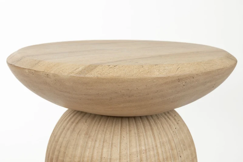 Dutchbone Hocker Brison – Natur, Beton, 35,8 × 35,8 × 45,7 cm