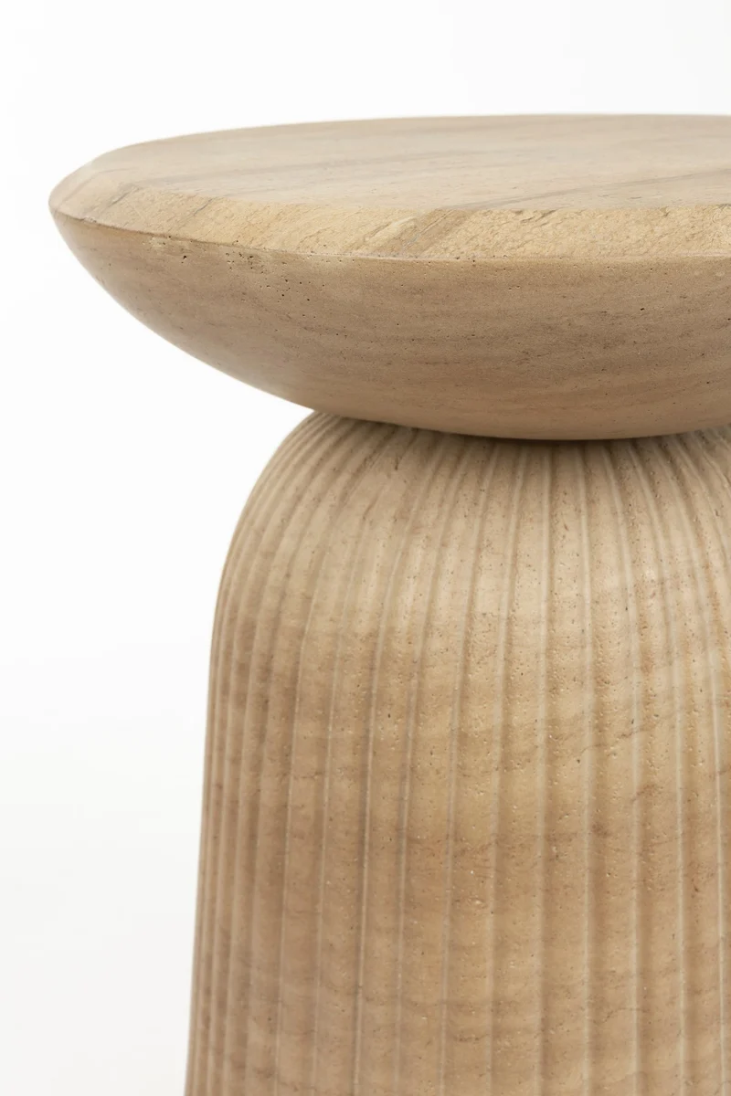 Dutchbone Hocker Brison – Natur, Beton, 35,8 × 35,8 × 45,7 cm