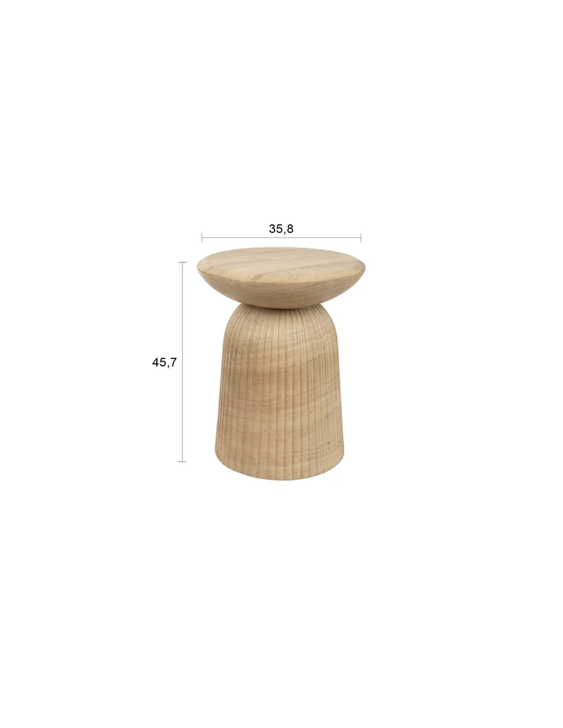 Dutchbone Hocker Brison – Natur, Beton, 35,8 × 35,8 × 45,7 cm