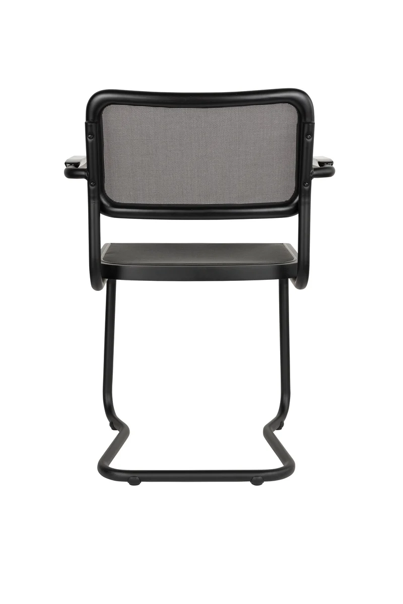 Dutchbone Sessel Carree – Schwarz, Massives Buchenholz, 53 × 60 × 83 cm, 2er-Set