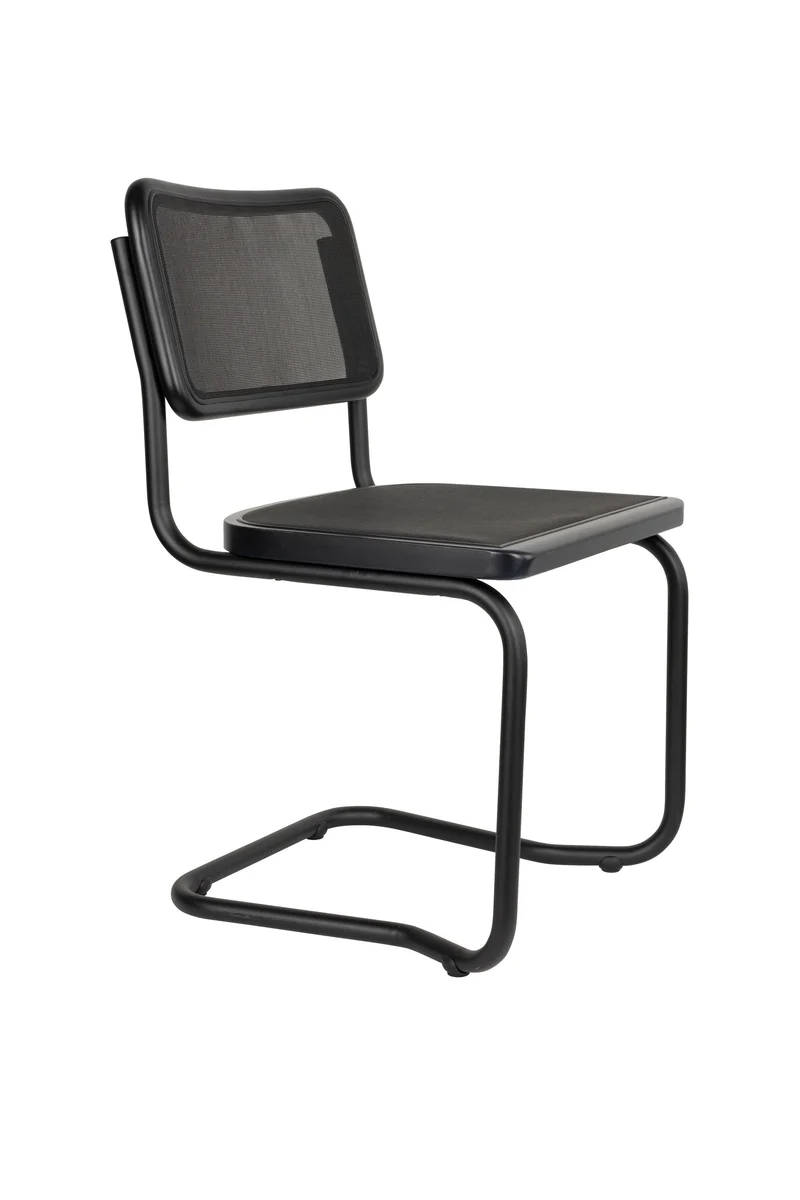 Dutchbone Stuhl Carree – Schwarz, Massives Buchenholz, 53 × 49 × 83 cm, 2er-Set