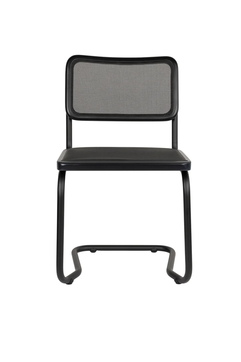Dutchbone Stuhl Carree – Schwarz, Massives Buchenholz, 53 × 49 × 83 cm, 2er-Set