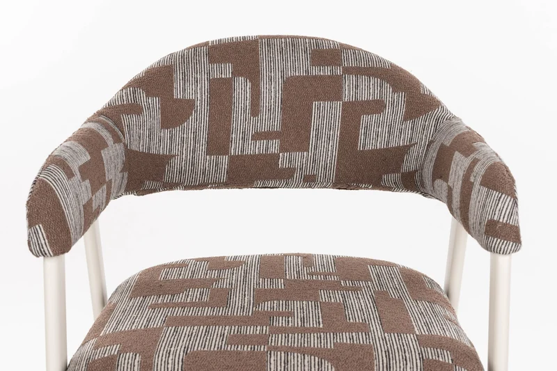 Dutchbone Stuhl Miyo – Beige, Stahl, 55 × 81 cm, 2er-Set