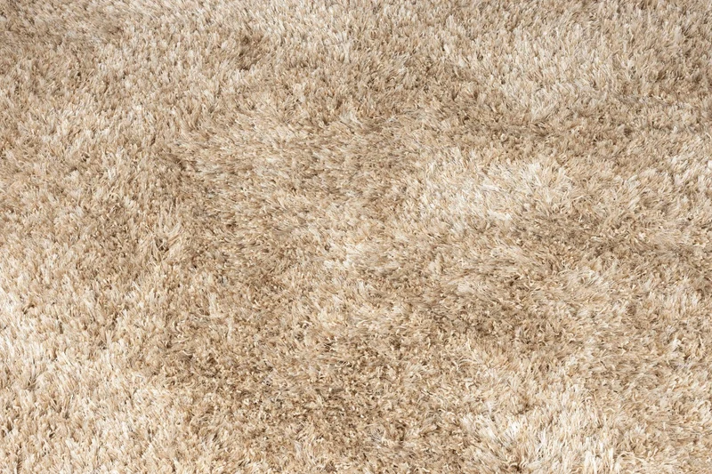 Dutchbone Teppich Hairy '200 – Weiß, Wolle, 200 × 200 × 0,68 cm