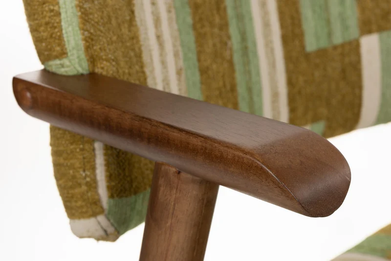 Dutchbone Stuhl Sara – Grün, Polyester, 55 × 55 × 78 cm, 2er-Set