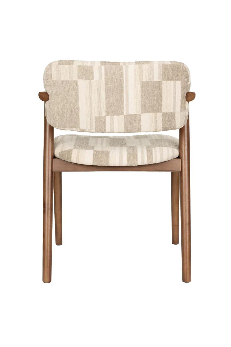 Dutchbone Stuhl Sara – Beige, Polyester, 55 × 55 × 78 cm, 2er-Set