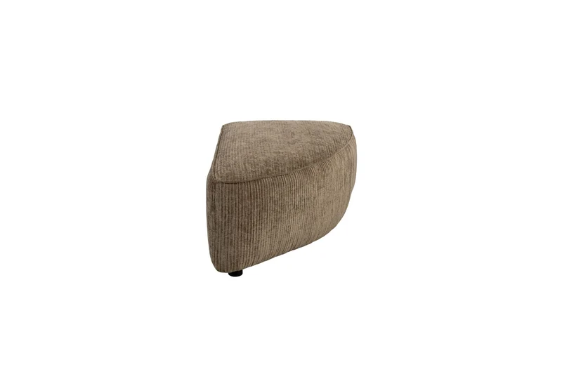 Zuiver Sofa-Element Hunter Pie Pouf Right – Moos, Stoff, 100 × 60 × 38 cm
