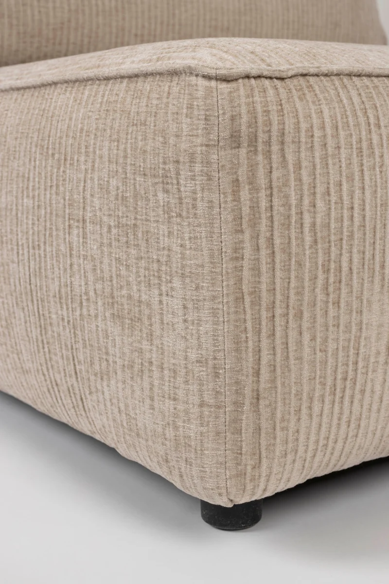 Zuiver Sofa Hunter 4,5-Sitzer – Sand, Stoff, 100 × 417 × 87 cm