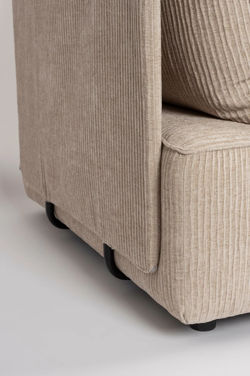 Zuiver Sofa Hunter 4,5-Sitzer – Sand, Stoff, 100 × 417 × 87 cm