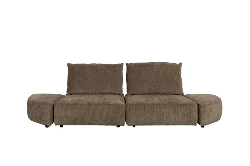 Zuiver Sofa Hunter 3-Sitzer – Moos, Stoff, 100 × 318 × 87 cm