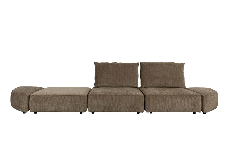 Zuiver Sofa Hunter 4,5-Sitzer – Moos, Stoff, 100 × 417 × 87 cm