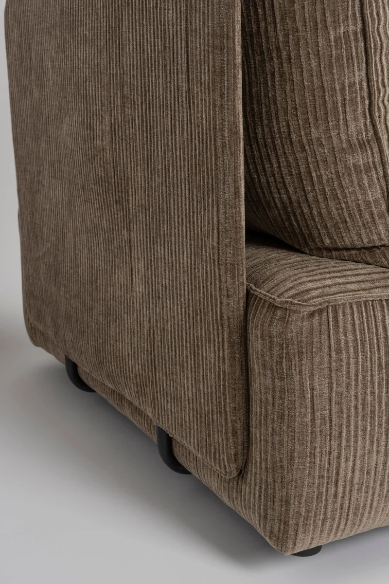 Zuiver Sofa Hunter 4,5-Sitzer – Moos, Stoff, 100 × 417 × 87 cm