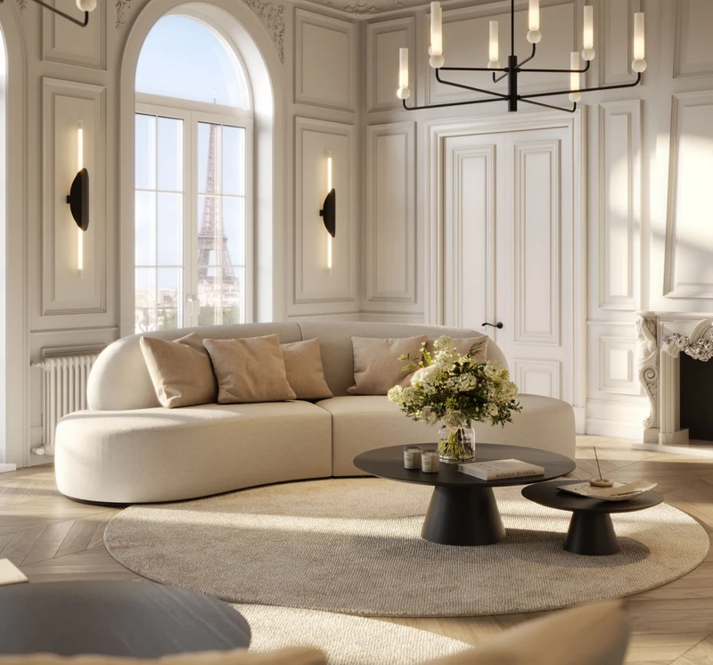 Stylish Club Cotton Sofa