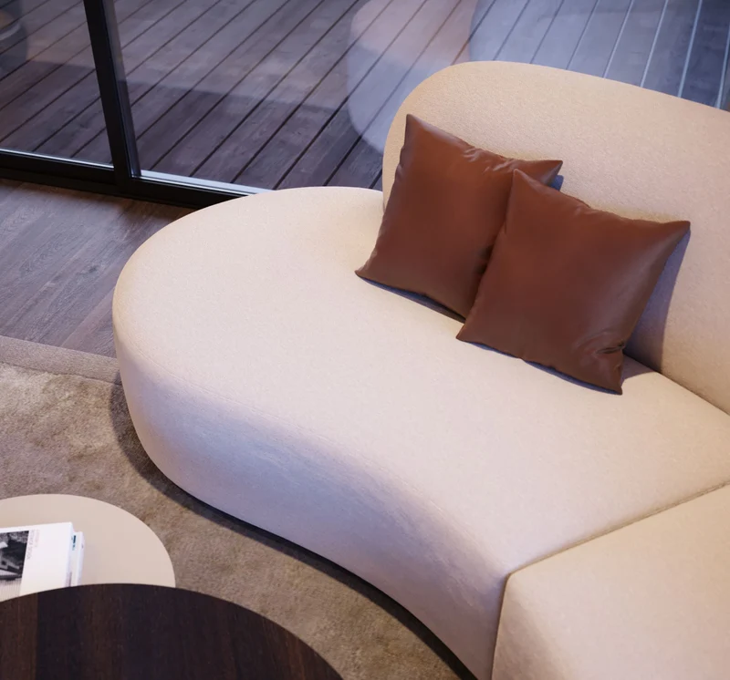 Stylish Club Cotton Sofa