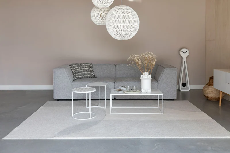 Zuiver Teppich Dream 200 × 300 cm Natural – Grau, Wolle