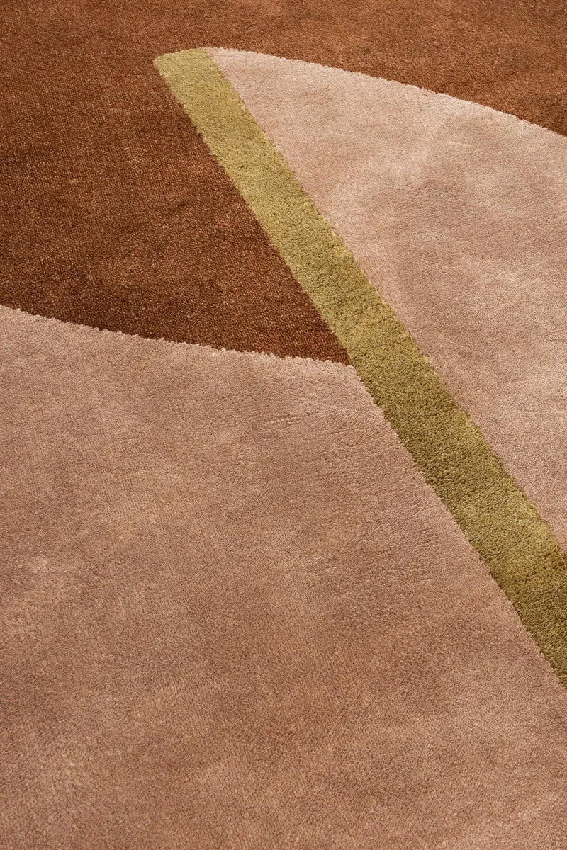 Zuiver Teppich Phila 160 × 257 cm Terra – Braun, Polyester