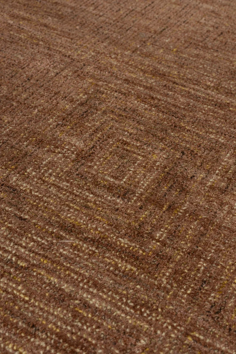 Dutchbone Teppich Maryland 200 × 300 cm – Rost, Polyester