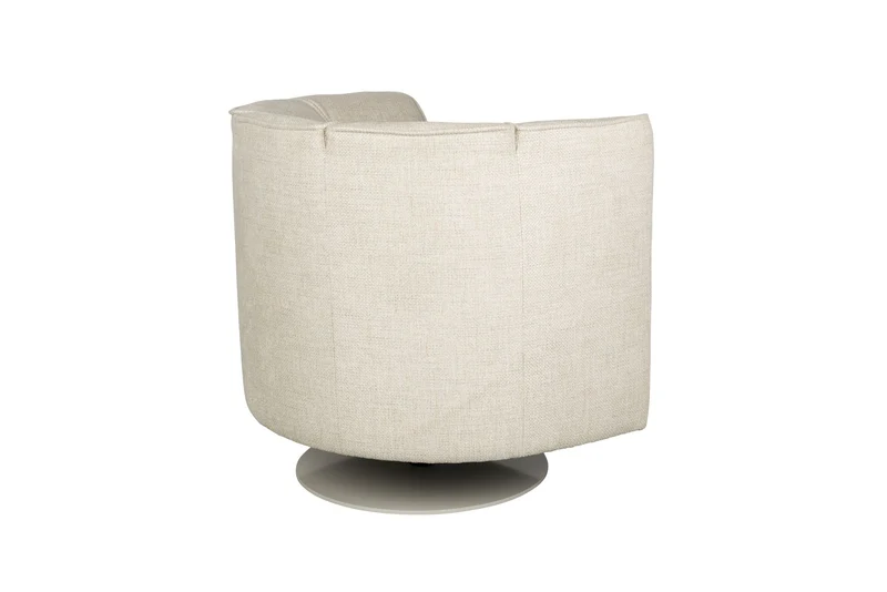 Dutchbone Loungesessel Flower – Beige, Stoff, 74 × 86 × 76 cm