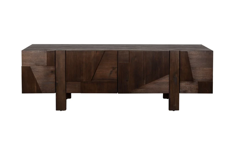 Dutchbone Sideboard Bruneau – Braun, Akazienholz, 45 × 188 × 60 cm