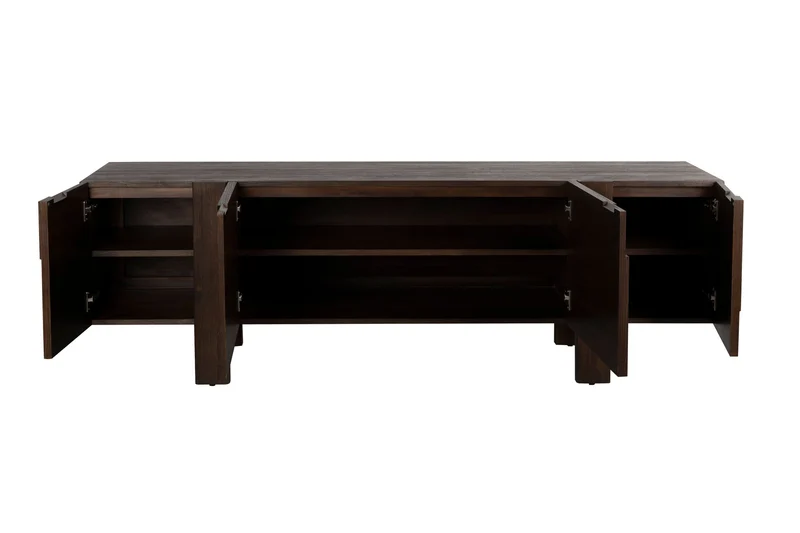 Dutchbone Sideboard Bruneau – Braun, Akazienholz, 45 × 188 × 60 cm
