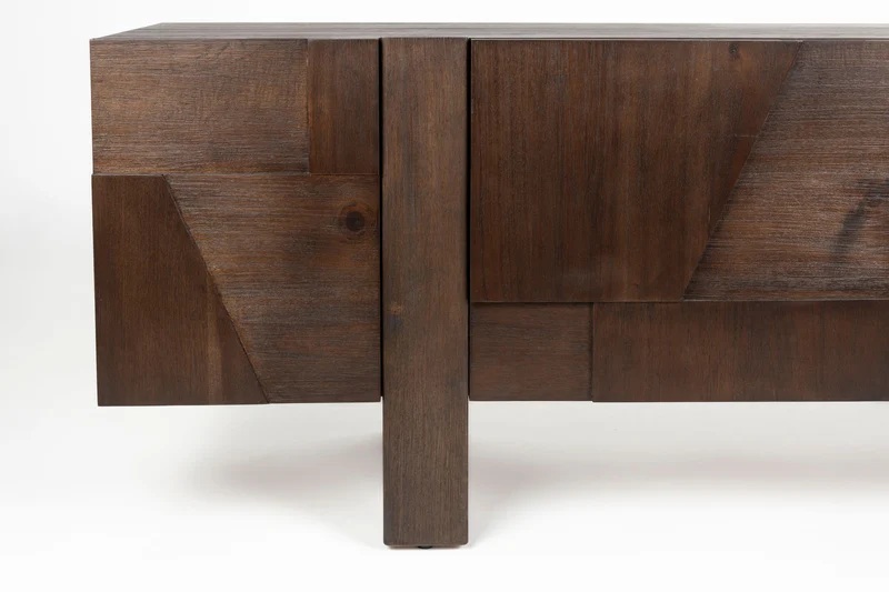 Dutchbone Sideboard Bruneau – Braun, Akazienholz, 45 × 188 × 60 cm