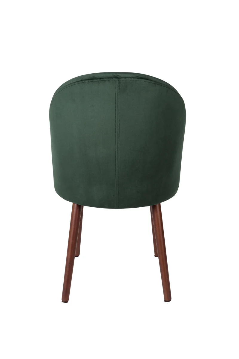 Dutchbone Stuhl Barbara – Grün, Stoff, 59 × 51 × 85,5 cm, 2er-Set