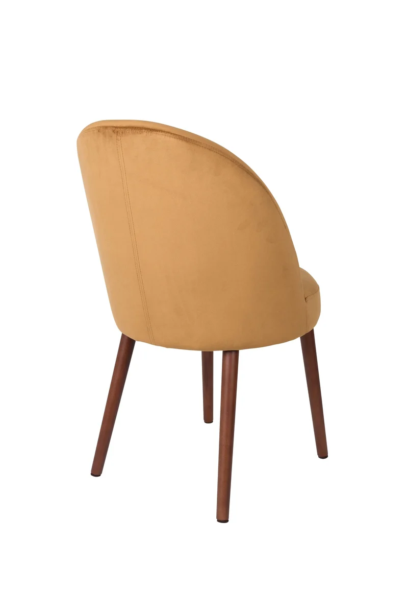 Dutchbone Stuhl Barbara – Camel, Stoff, 59 × 51 × 85,5 cm, 2er-Set