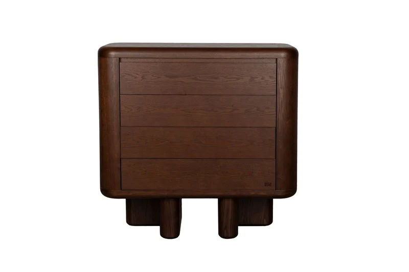 Dutchbone Schrank Herman – Braun, Eschenfurnier, 40 × 100 × 98 cm