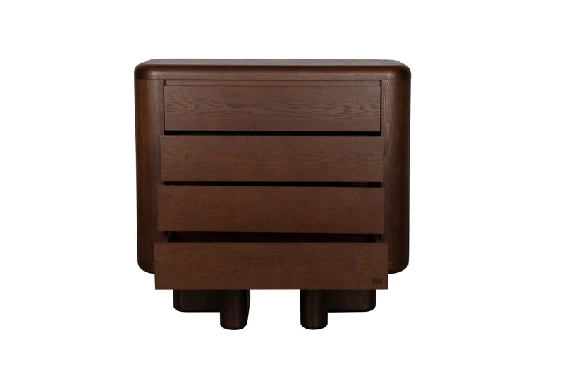 Dutchbone Schrank Herman – Braun, Eschenfurnier, 40 × 100 × 98 cm