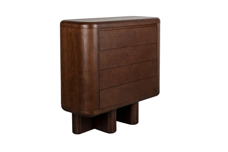 Dutchbone Schrank Herman – Braun, Eschenfurnier, 40 × 100 × 98 cm