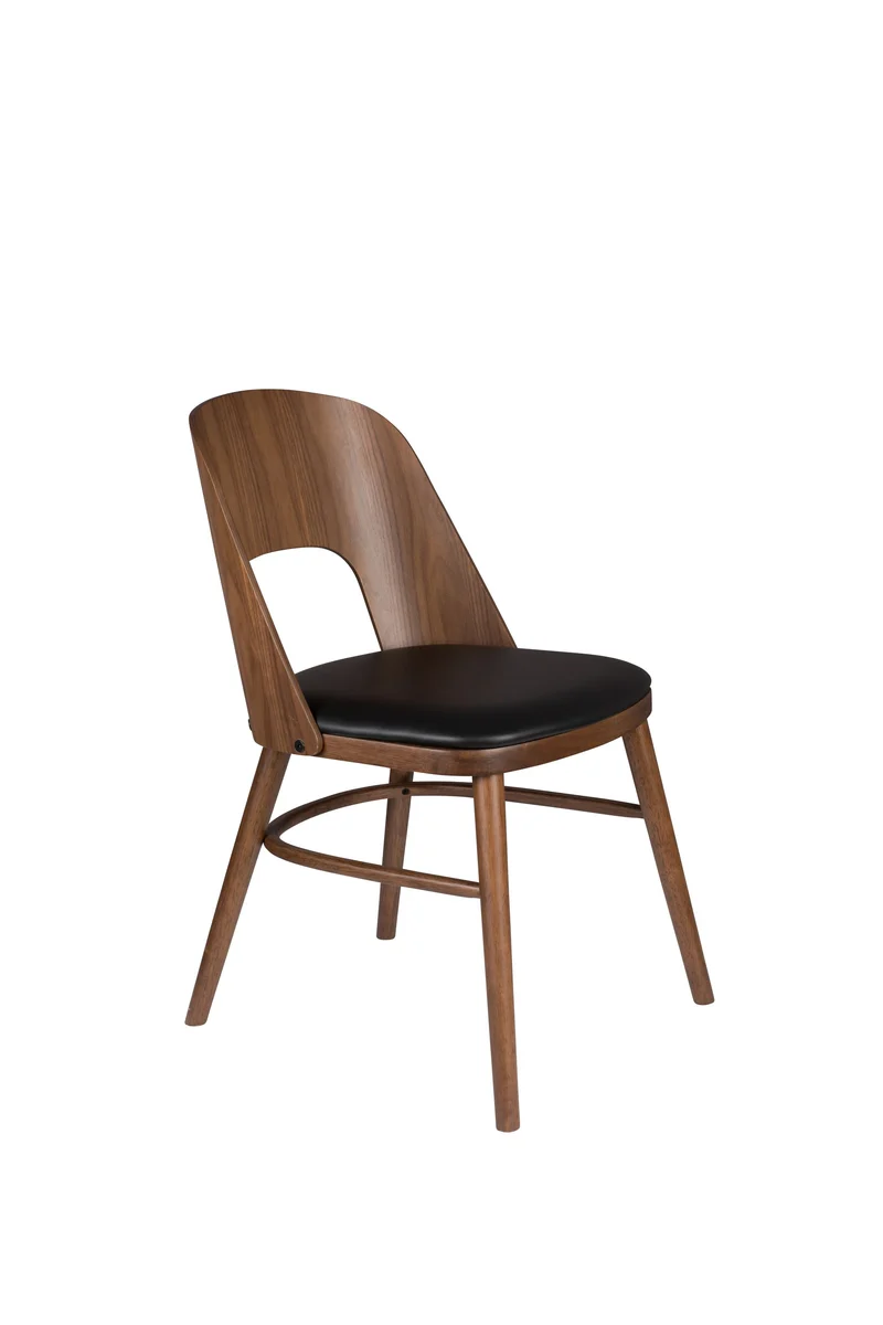 Dutchbone Stuhl Talika – Braun, Sperrholz, 59 × 45 × 81,5 cm, 2er-Set