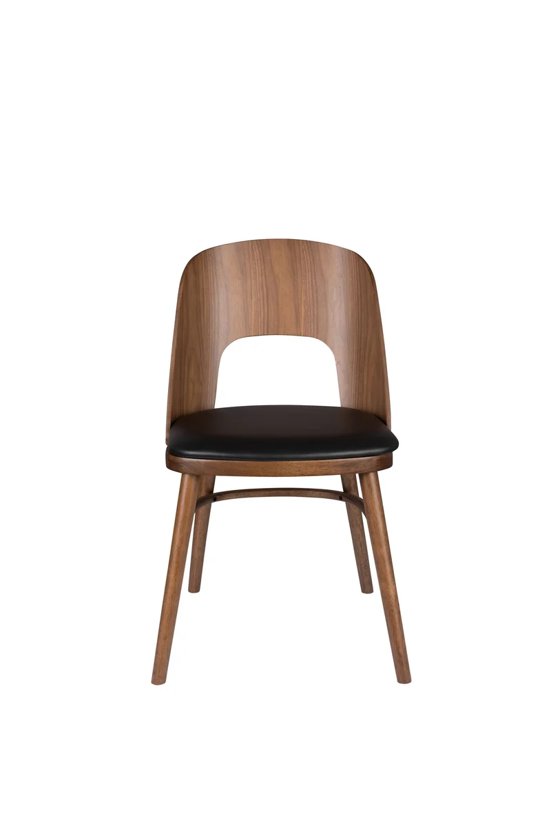 Dutchbone Stuhl Talika – Braun, Sperrholz, 59 × 45 × 81,5 cm, 2er-Set