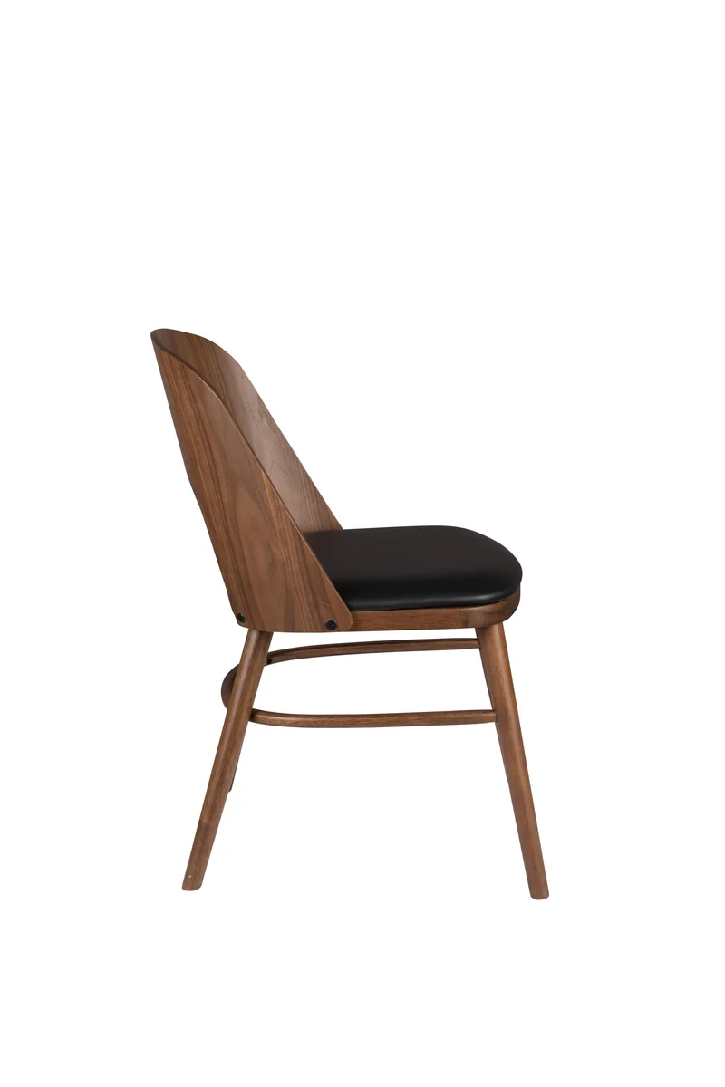 Dutchbone Stuhl Talika – Braun, Sperrholz, 59 × 45 × 81,5 cm, 2er-Set