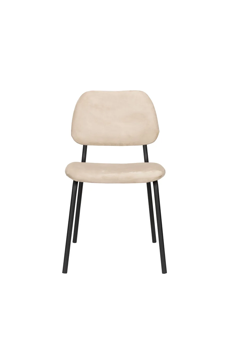 Dutchbone Stuhl Darby – Beige, Stoff, 58 × 45 × 80 cm, 2er-Set
